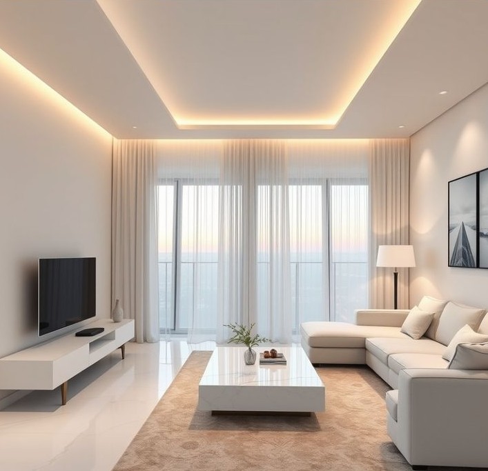 plafon pvc ruang tamu terbarukan